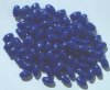 100 9x6mm Acrylic Opaque Royal Blue Ovals